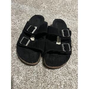 Birkenstocks Suede and Fur
